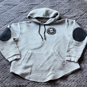 Stylish Gray Quilted Hoodie by [Brand]